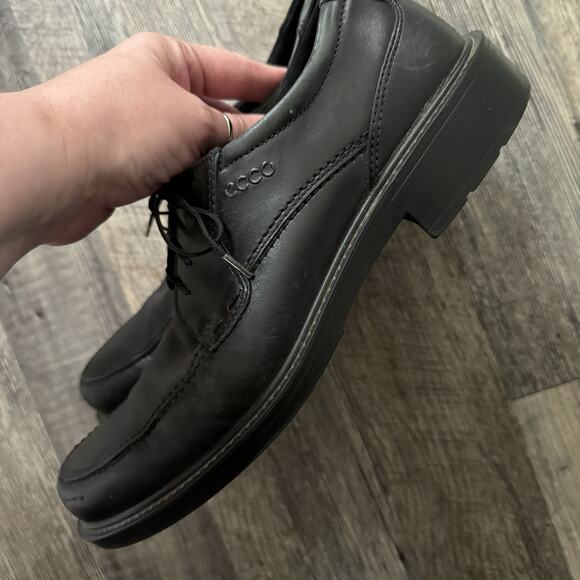 ECCO Shoes Men\'s Black Leather Oxfords Lace Up Size 43 main image 7